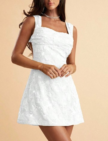 Rochie scurta SHEIN, alb