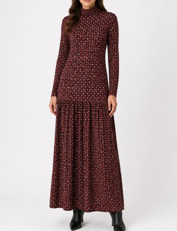 Rochie lunga Pepe Jeans, rosu