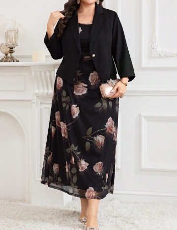 Compleu SHEIN CURVE, negru