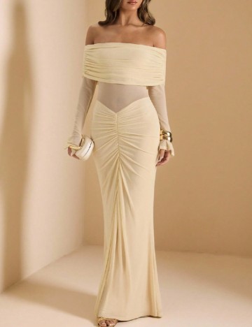 Rochie lunga SHEIN, gri deschis