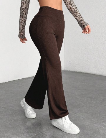 Pantaloni SHEIN, maro