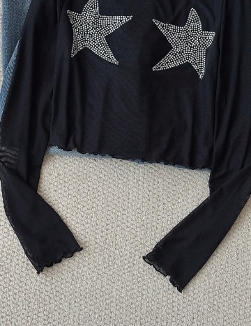 Top SHEIN, negru