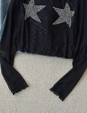 Top SHEIN, negru