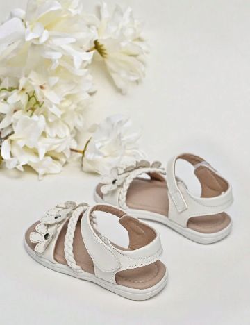 Sandale Shein Kids, alb