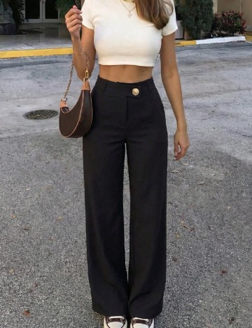 Pantaloni SHEIN, negru