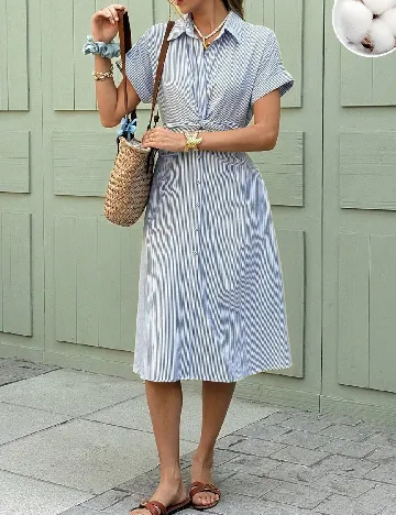 Rochie medie SHEIN, albastru