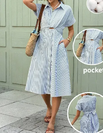 Rochie medie SHEIN, albastru