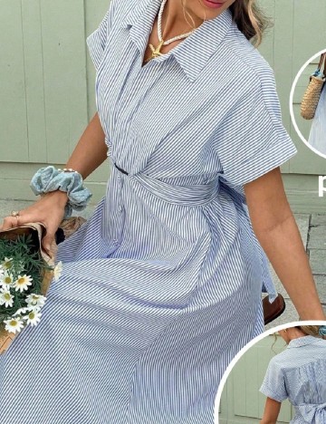 Rochie medie SHEIN, albastru