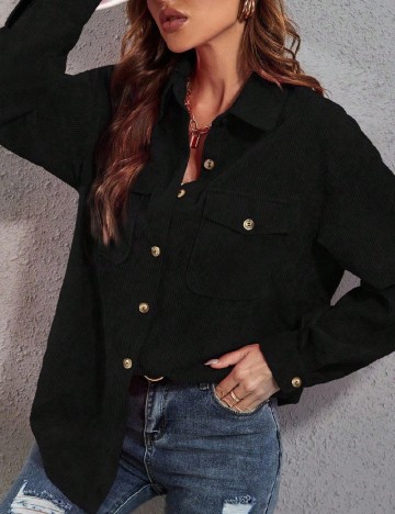 Jacheta Oversize SHEIN, negru
