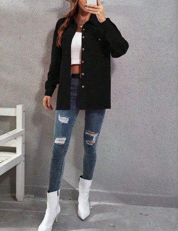Jacheta Oversize SHEIN, negru