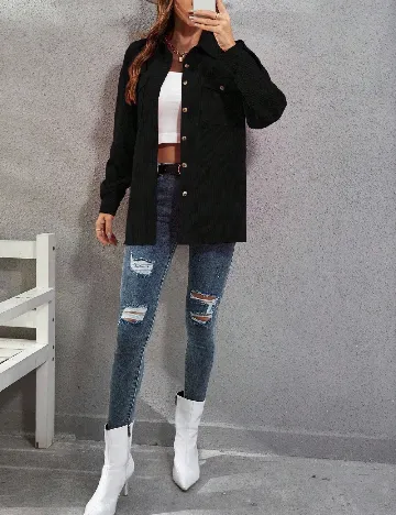 Jacheta Oversize SHEIN, negru