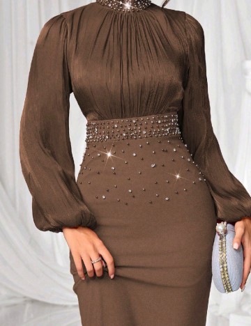 Rochie lunga SHEIN, maro