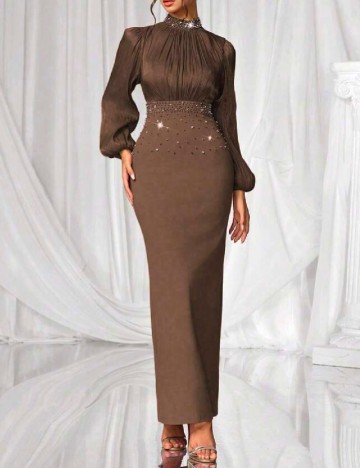 Rochie lunga SHEIN, maro