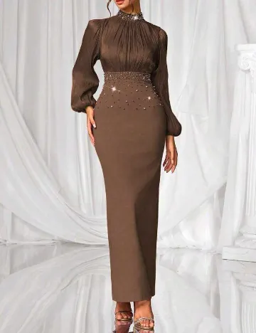 Rochie lunga SHEIN, maro