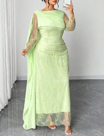 Rochie lunga SHEIN CURVE, verde