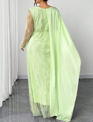 Rochie lunga SHEIN CURVE, verde