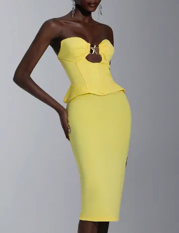 Rochie medie SHEIN, galben