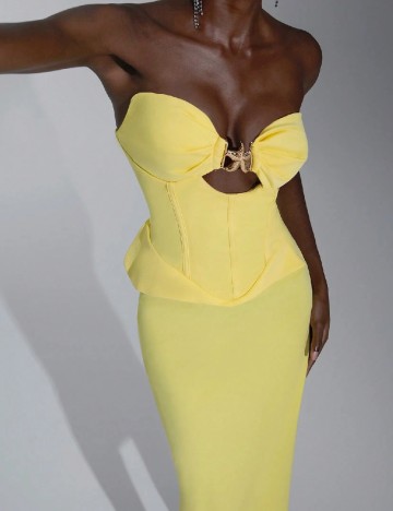 Rochie medie SHEIN, galben