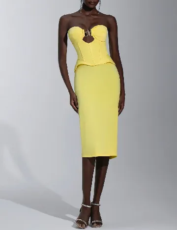 Rochie medie SHEIN, galben