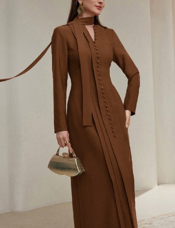 Rochie lunga SHEIN, maro