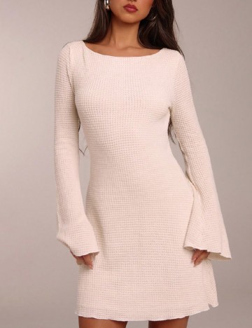 Rochie scurta Forever 21, ecru