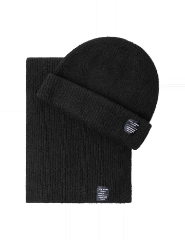 Set caciula si fular Pepe Jeans, negru