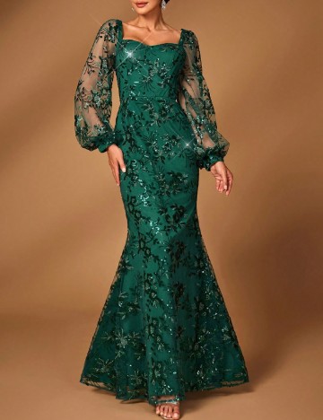Rochie lunga SHEIN, verde