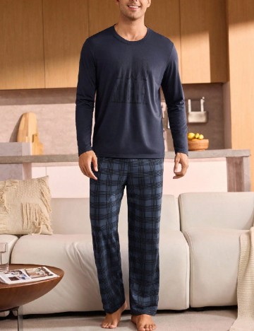 Bluza de pijama SHEIN, bleumarin