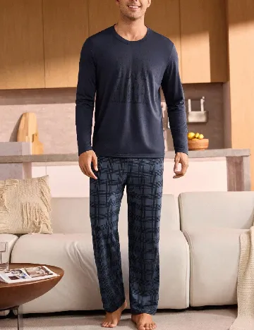 Bluza de pijama SHEIN, bleumarin