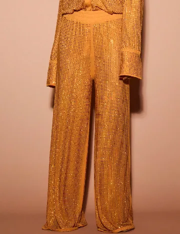 Pantaloni KIZN, mustar