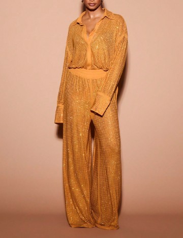 Pantaloni KIZN, mustar