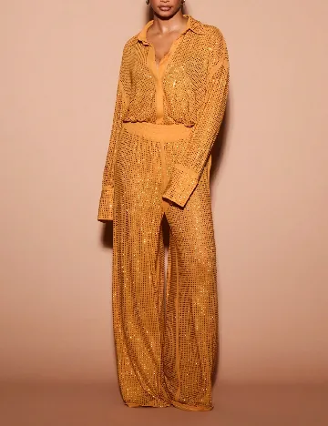 Pantaloni KIZN, mustar