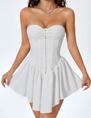 Rochie scurta SHEIN, alb