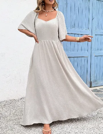 Rochie lunga SHEIN CURVE, gri
