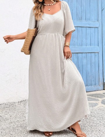 Rochie lunga SHEIN CURVE, gri
