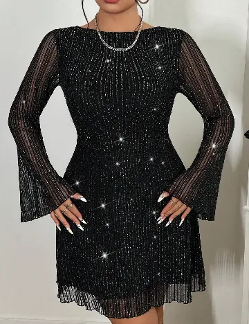 Rochie scurta SHEIN CURVE, negru