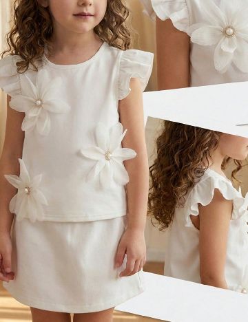 Bluza Shein Kids, alb