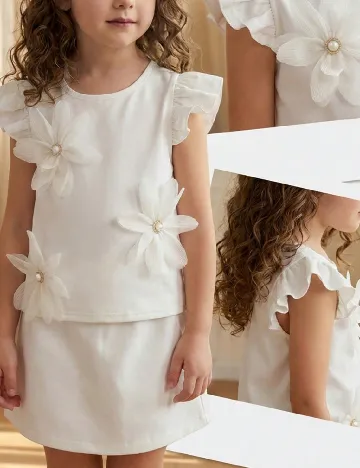 Bluza Shein Kids, alb
