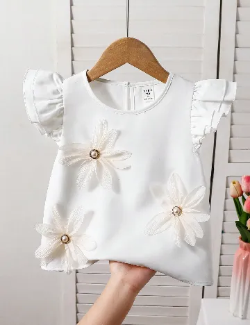 Bluza Shein Kids, alb