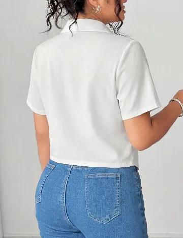 Bluza SHEIN CURVE, alb