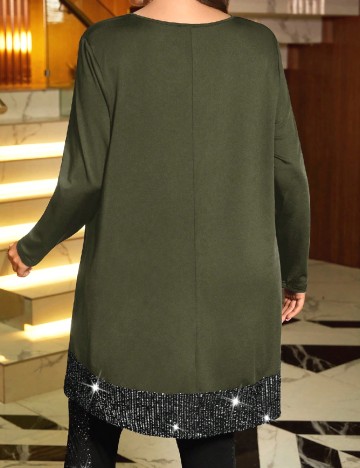 Bluza Emery Rose Curve, kaki