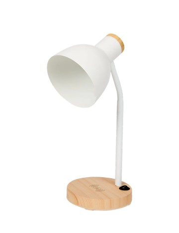 Lampă de birou cu încărcător wireless Arovo, alb