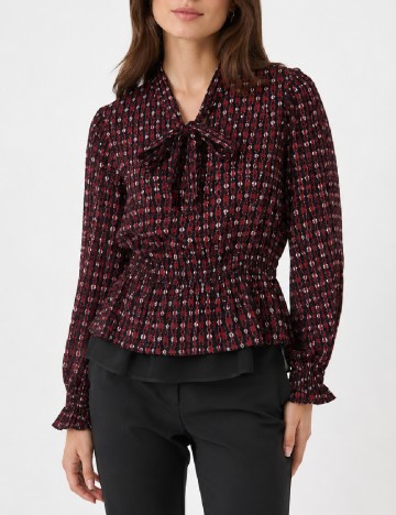Bluza Pepe Jeans, negru/rosu