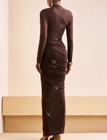 Rochie lunga SHEIN, maro
