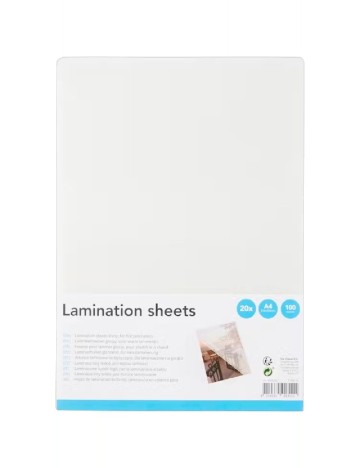 Folie de laminare A4, 20 bcati Via Chasse, transparent