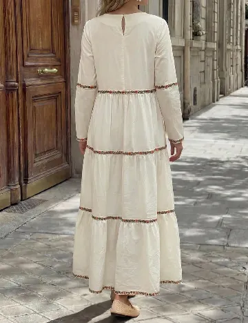 Rochie lunga SHEIN, crem