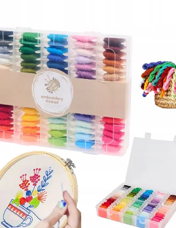 Set fir de broderie Alison & Mae, mix culori