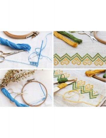 Set fir de broderie Alison & Mae, mix culori