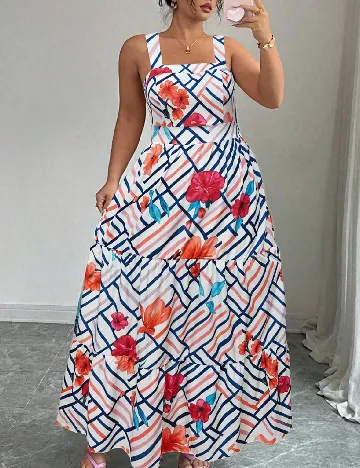 Rochie lunga SHEIN CURVE, mix culori