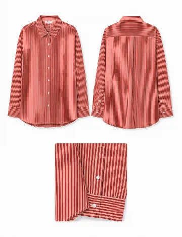 Camasa Pepe Jeans, roz/rosu
